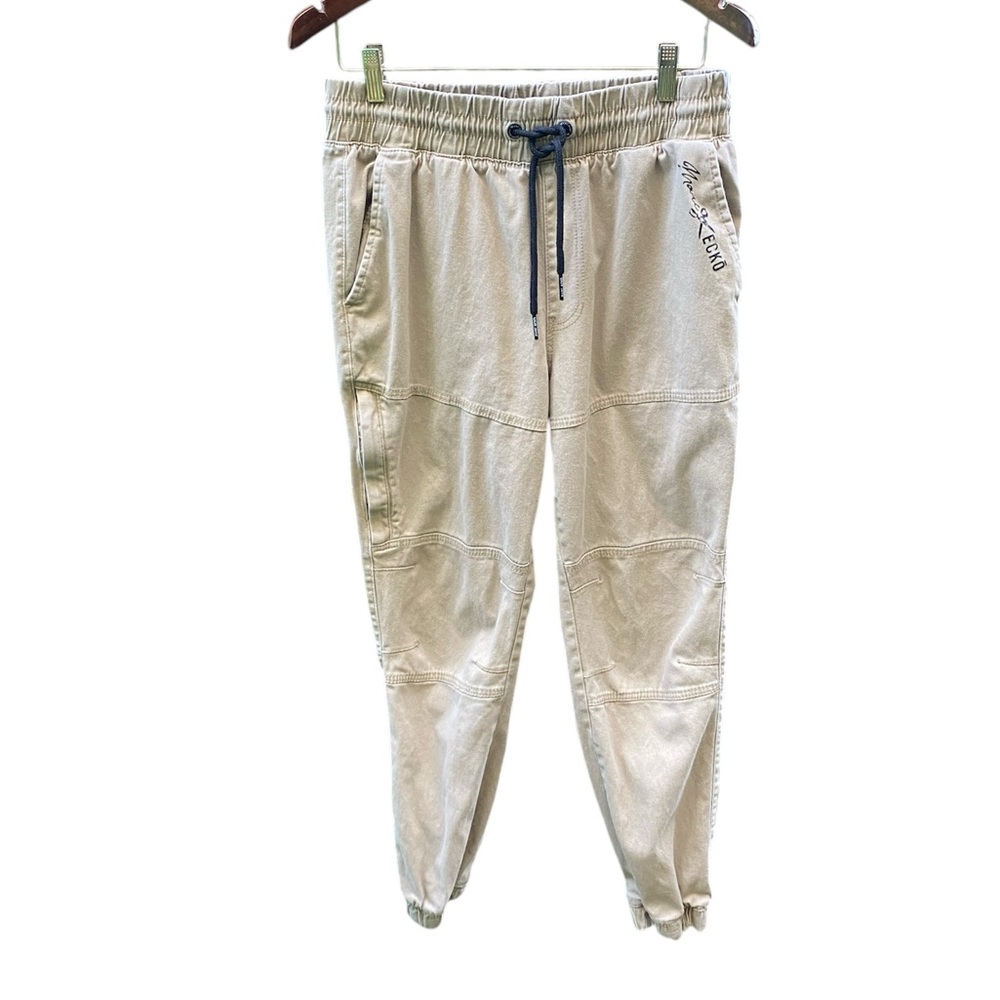 Marc Ecko Cut & Sew Men's Size M Pants Khaki Tan drawstringimg waist